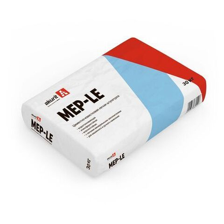 Akurit MEP-LE - Известково-цементная легкая штукатурка с перлитом (10 - 40 мм), 30 кг.