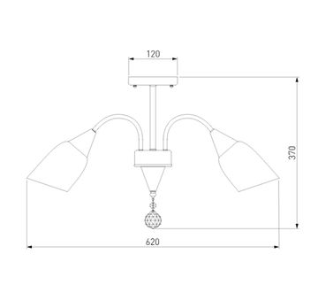 Люстра потолочная 5*E27 a043903 30149/5 золото Ellene Eurosvet