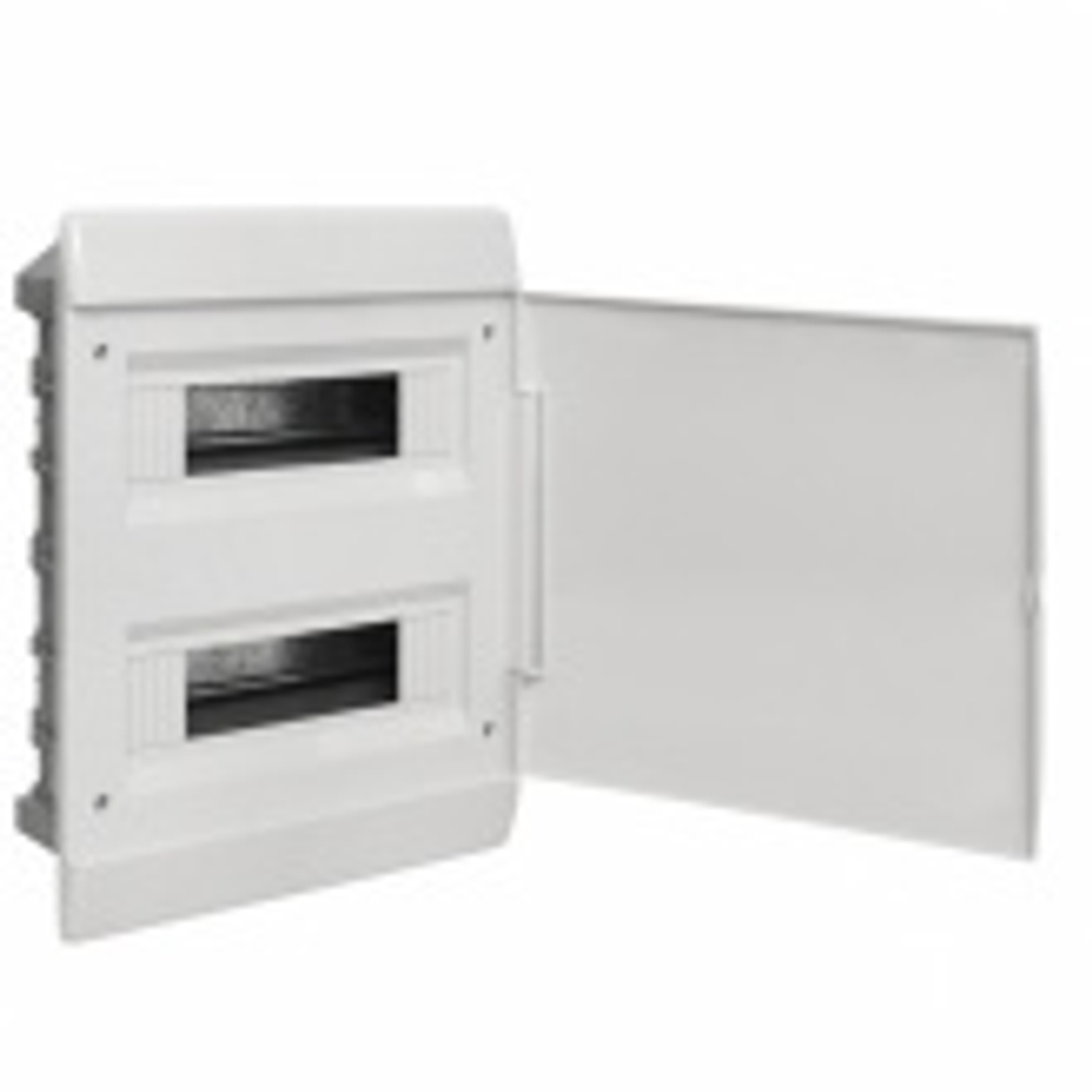 Щит распределительный встраиваемый ЩРВ-П-24 SlimBox 2х12м белая дверца IP41 EKF PROxima sb-v-24w