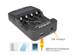 Аккумуляторная батарея LiitoKala Lii-ND4 NiMH/Cd 1,2 в AAA с ЖК-дисплеем и проверкой емкости аккумуляторов 9 В