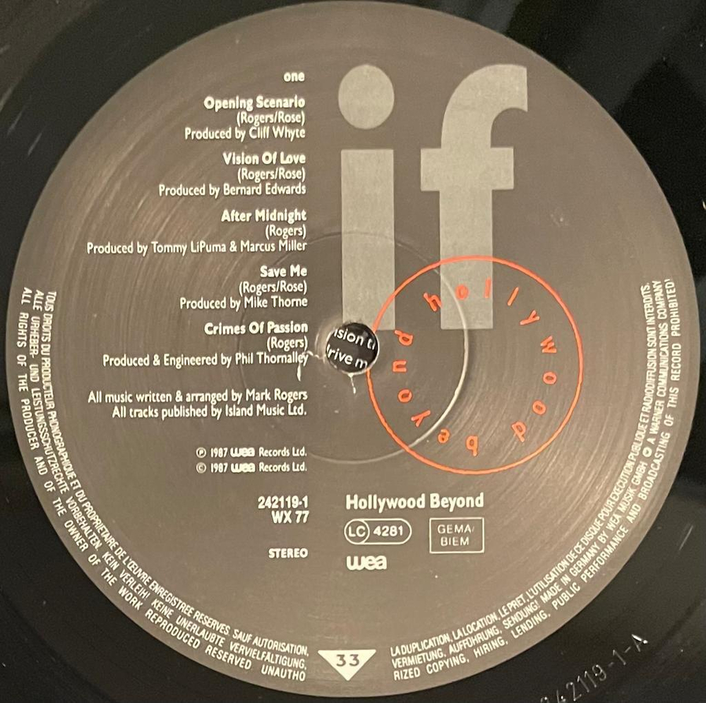 Hollywood Beyond- If (Германия 1987г.)