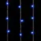 Светодиодный занавес 2*2 м., 400 синих LED ламп, облегченный, прозрачный провод ПВХ, LTC (PCL400NOT-10-2B)