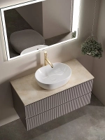 Тумба с раковиной Sancos SNOB R 100 со столешницей, Doha Soft
