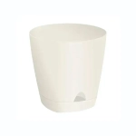 Горшок для цветов AMSTERDAM D 250 с прикорневым поливом 8 л Сливочный