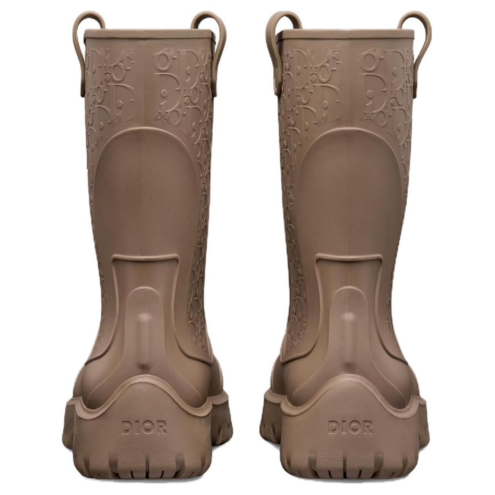 DIOR Garden Rain Boots Men"s Brown