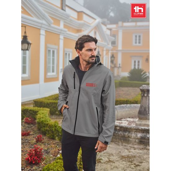THC ZAGREB. Мужская куртка softshell из полиэстера и эластана