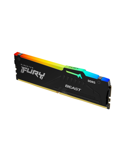 Оперативная память Kingston 16GB 5600MT/s DDR5 CL40 DIMM FURY Beast RGB XMP
