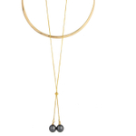 Колье Possebon Graphite Pearl B0501.3 BW/G