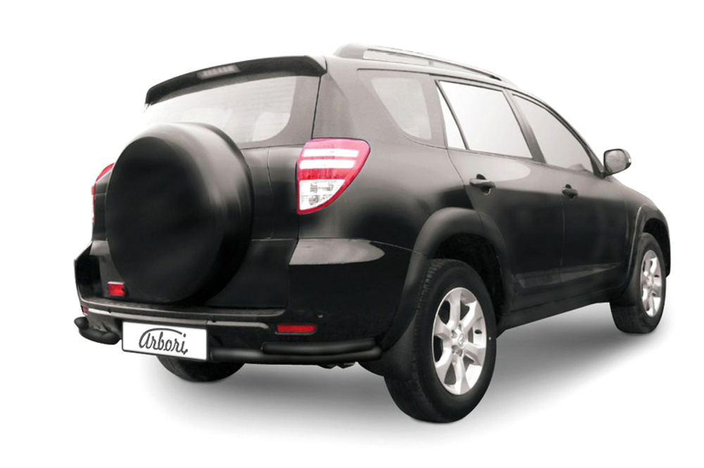 Уголки d57+d42 двойные Arbori черн. для Toyota RAV4 Long 2009-2014