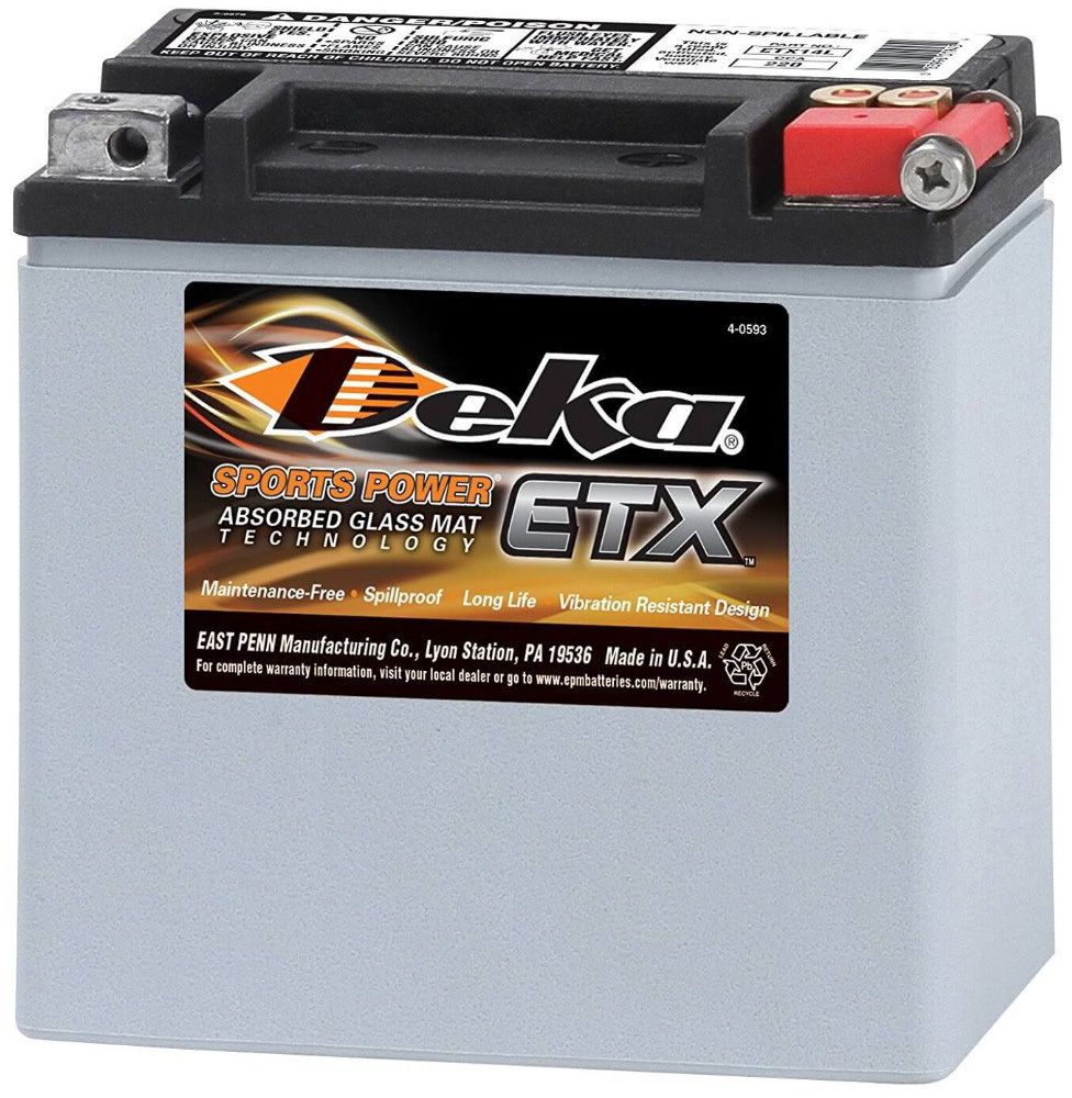 Аккумулятор для мототехники Deka ETX14L 12В 12а/ч, необслуживаемый ...