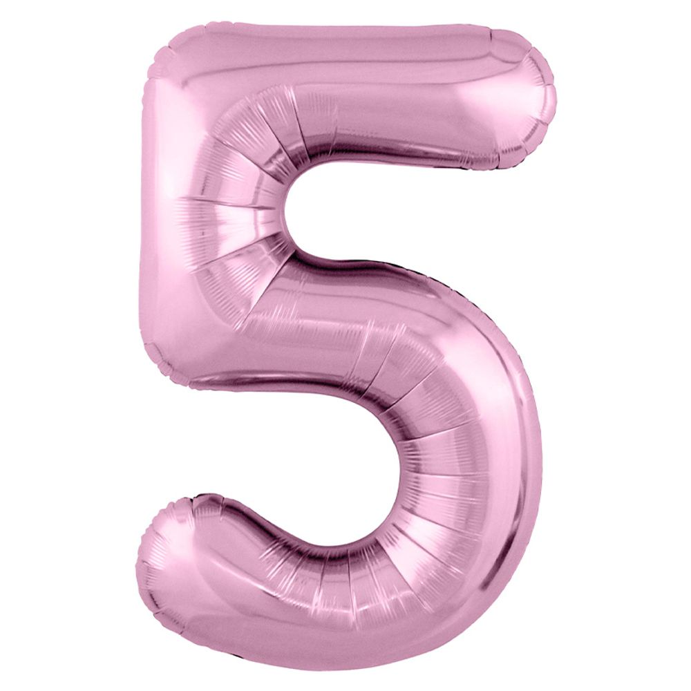 Цифра "5" розовый глянец