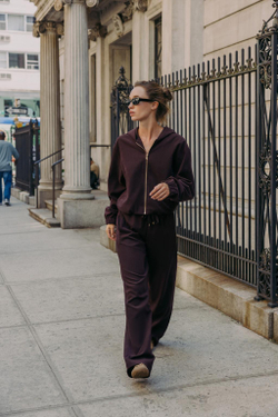 ZARA БОМБЕР С КАПЮШОНОМ, БУРГУНДИ