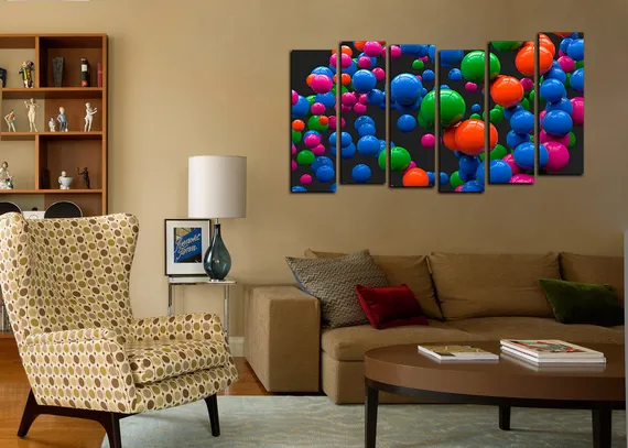 Модульная картина "Надувные шарики"