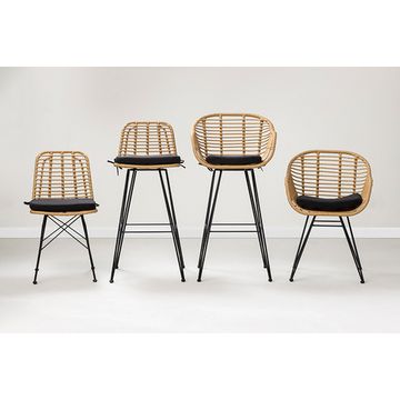 Стул барный vetle flat, ротанг