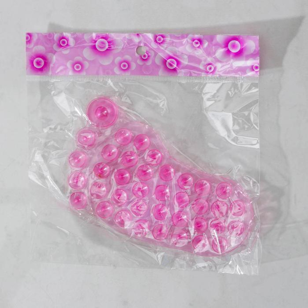 Мини-коврик для ванны "Нога", 12х11см, цвет МИКС 471352