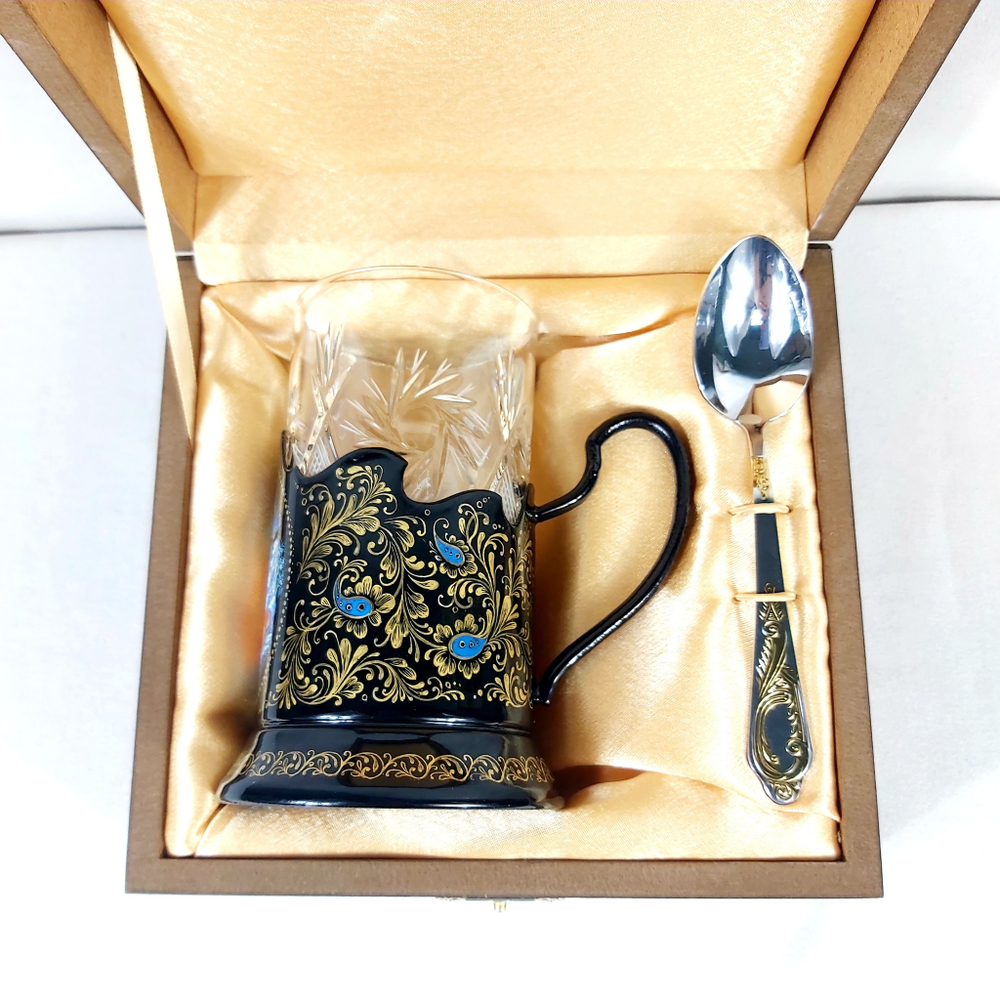 Чайный набор "Морозко" (Ручная роспись Палех)