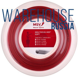 Теннисные струны MSV Focus Hex Soft (200 m) - красный
