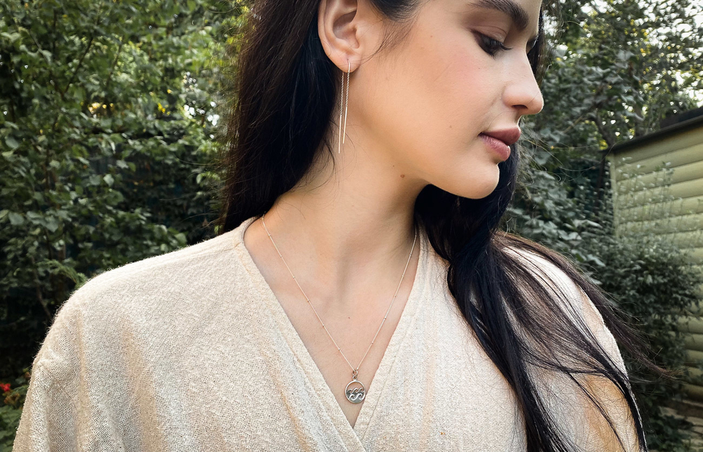 Подвеска МОРЕ с цепочкой, серебро