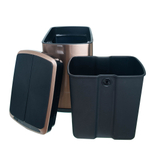 Ведро для мусора сенсорное, прямоугольное, створки, внутр ведро, Foodatlas JAH-5211, 20 л (золотой)