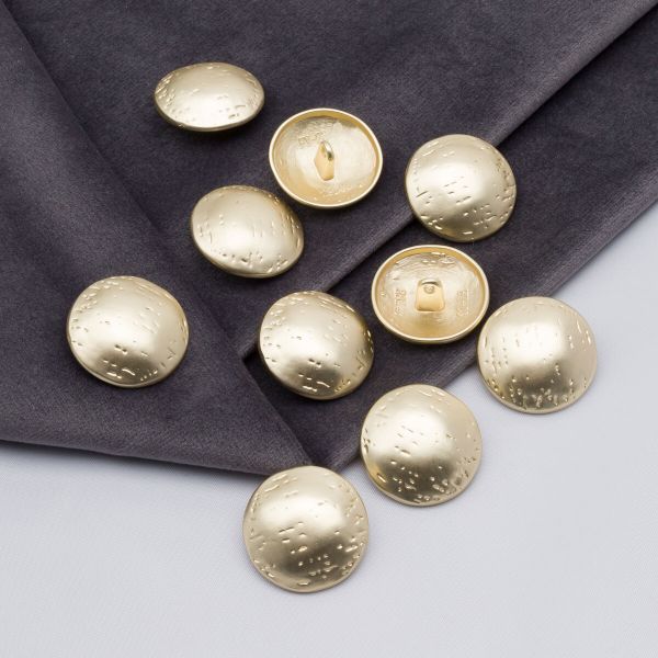 Пуговицы металл на ножке 36L=23 мм, M.Gold (матовый золотой), 10 шт, MP21