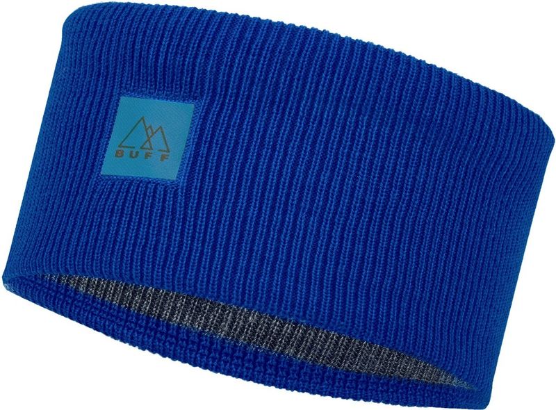 Повязка Buff Crossknit Headband Solid Azure Blue Фото 1