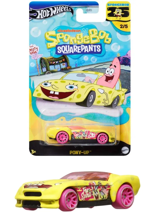Машинка Хот Вилс Spongebob Pony-Up GDG83 HRV53