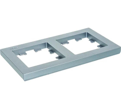 ATLASDESIGN 2-постовая РАМКА, универсальная, АЛЮМИНИЙ ATN000302