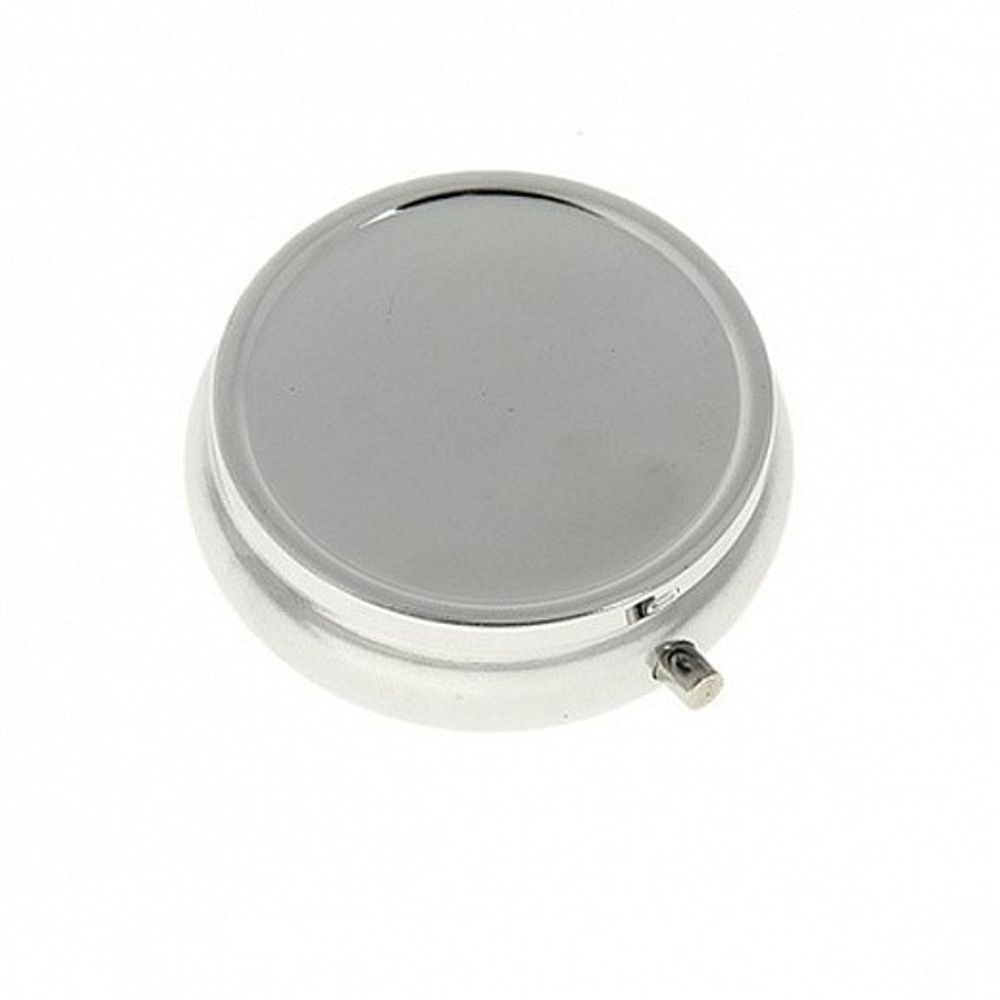 Таблетница круглая с зеркалом, диаметр 5 см