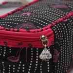 3725780 Косметичка-сундучок, отдел на молнии, цвет чёрный