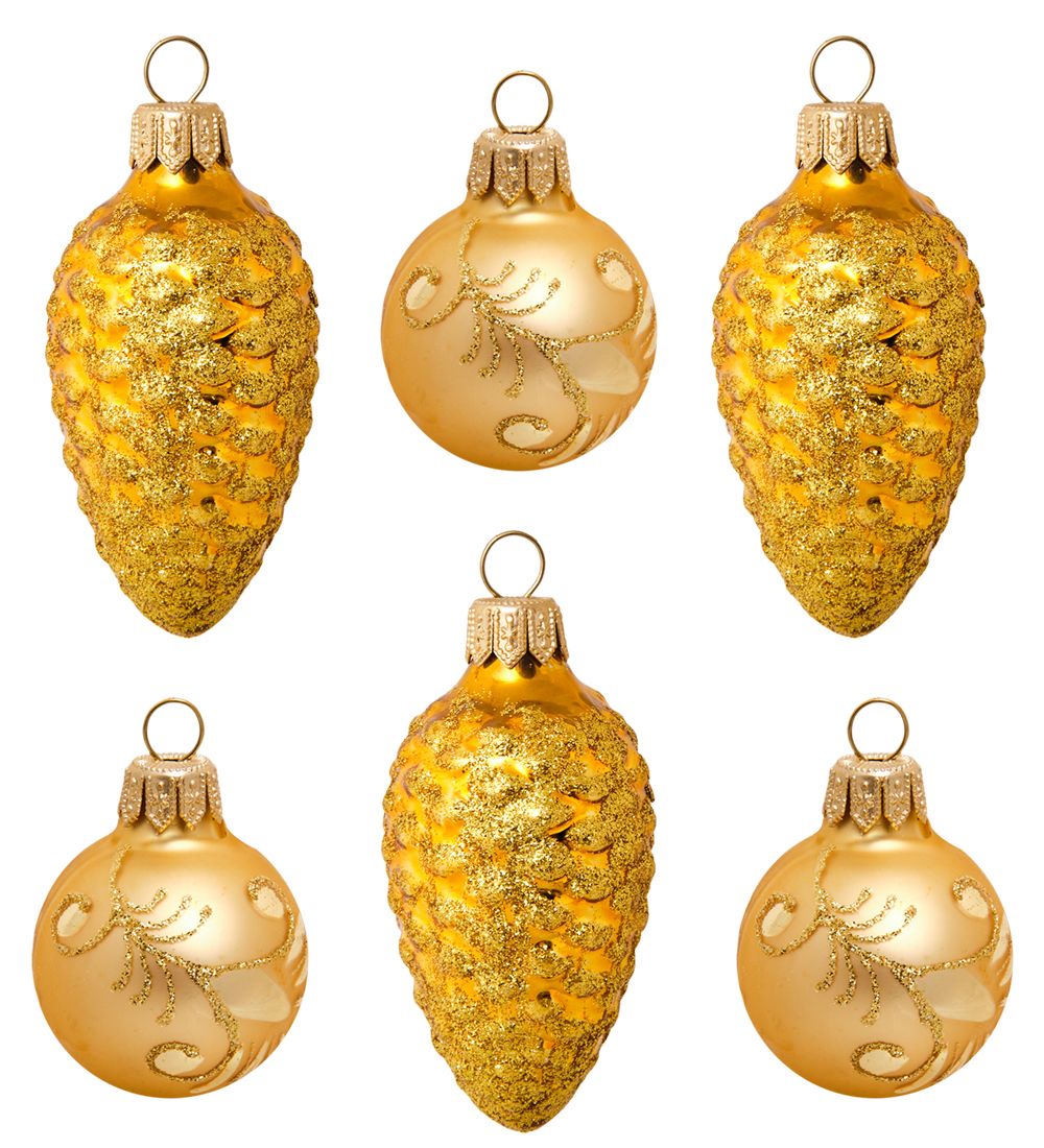 Элита НФШ-1168/4 Набор ел.украшений 6шт «Шишки и шары»