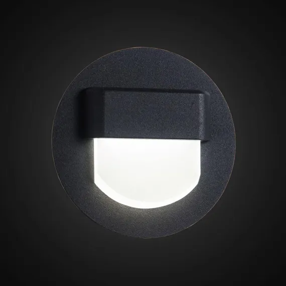 CLD006R5 Скалли Круг Черный 1W*3000K