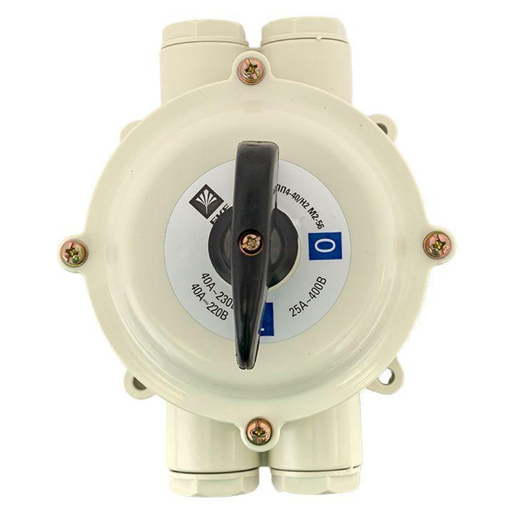 Переключатель пакетный 1-кл. 40А IP56 ПП 4-40/Н2 М2 пл. беж. EKF pp-4-40-4