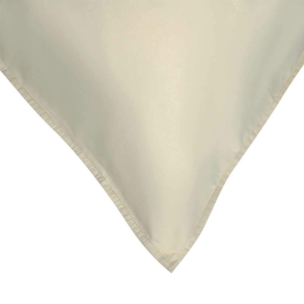 Набор из двух наволочек из сатина серо-бежевого цвета  брашинг-эффектом из коллекции essential, 70х70 см