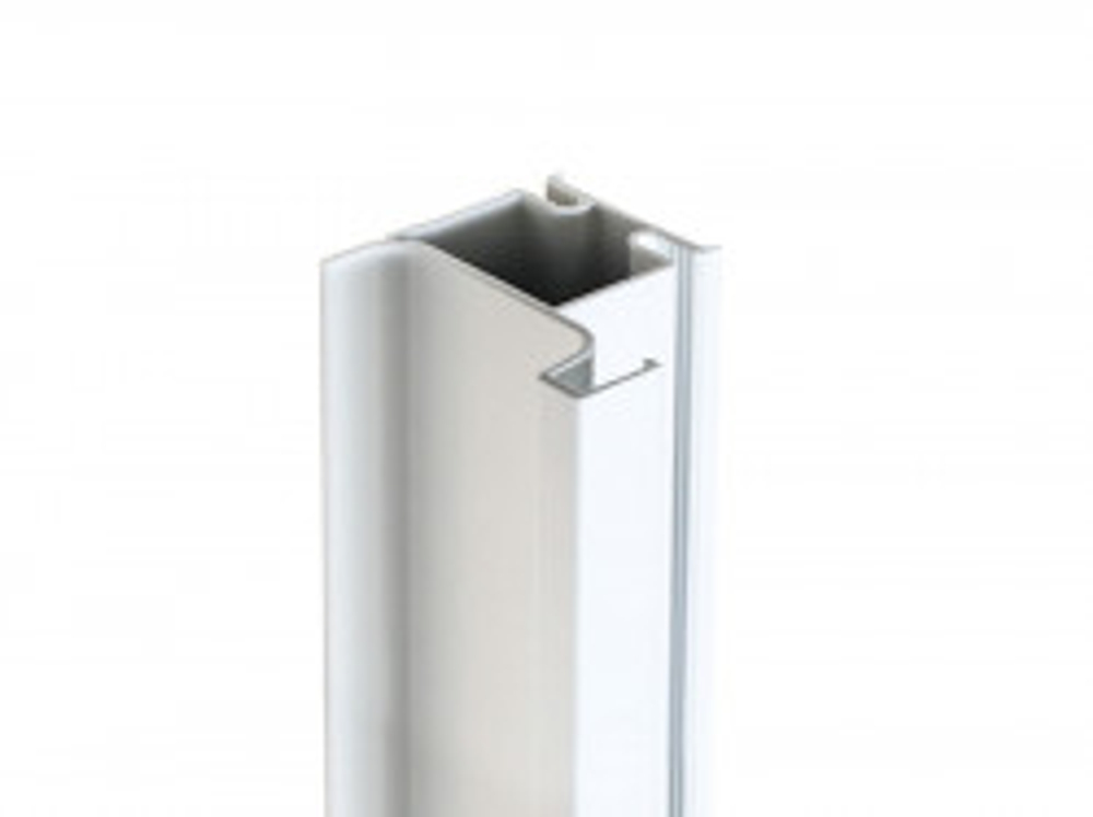 Ручка-профиль, фальш Gola вертикальный оконечный, 4,5 м,  белый (для 16мм ДСП)