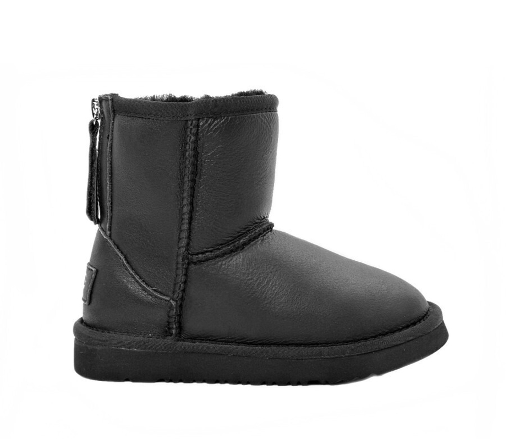 Ugg Kids Metallic Zip "Black”