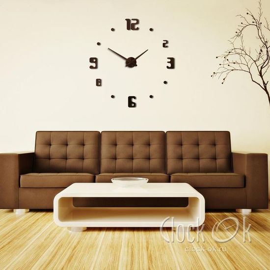 Настенные 3D часы Fashion