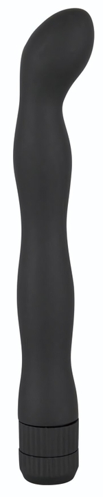 Изящный анальный вибратор Anal Lover - 18 см. (Цвет: черный)