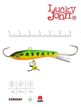 Балансир Lucky John CLASSIC 6 с тр. 60мм/20 блистер