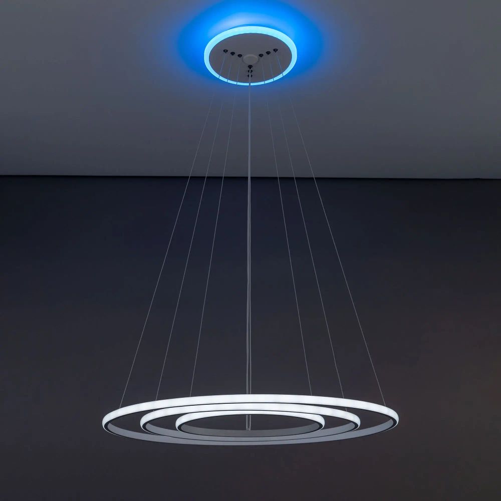 Citilux Неон Смарт CL731A090E RGB Умная подвесная люстра Белая