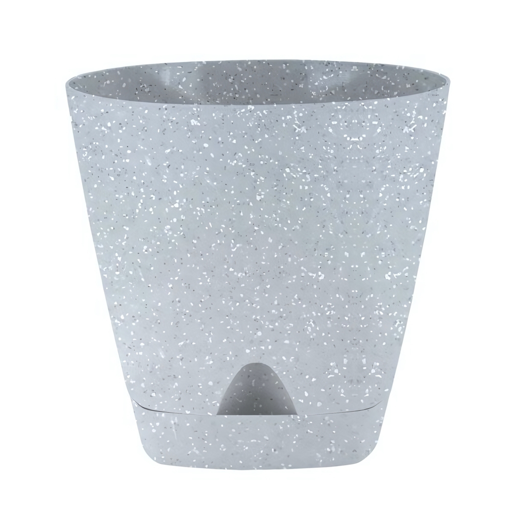 Горшок для цветов InGreen Amsterdam D200мм 4л с прикорневым поливом, светлый камень