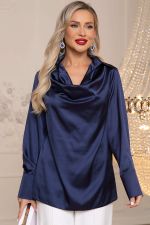 Блуза Шелковая сказка (сапфир) Б14381-34М LT Collection