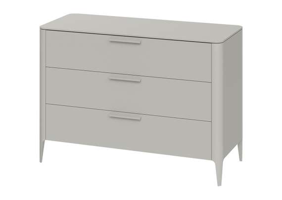 Комод Type 3 ящика ширина 120 см (серо-бежевый)