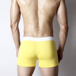 Мужские трусы-шорты с пуговицей Superbody Home Pants Yellow Button