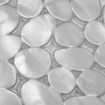 Коврик для ванной SPA Камушки 70*36см (серебро)