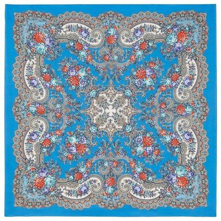 Павловопосадский платок Кружевное настроение 1886-13