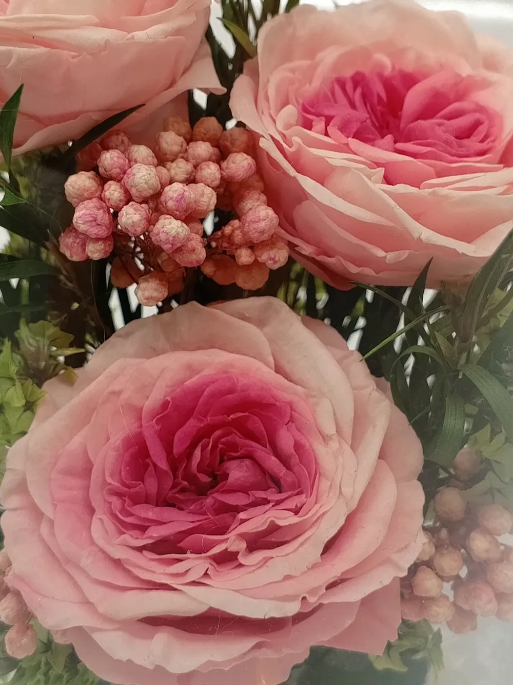 натуральные кустовые пионы в стекле, вакуум*