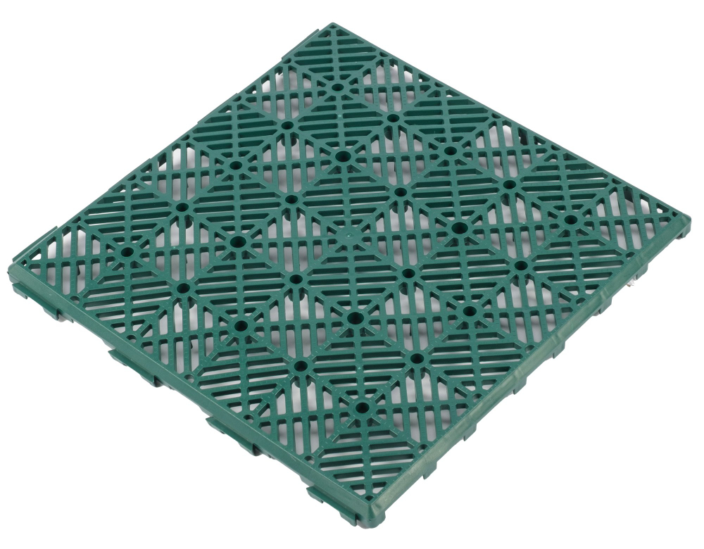 Покрытие модульное Мегасад 29,5х29,5см 6шт, полипропилен, зеленый, HD7075