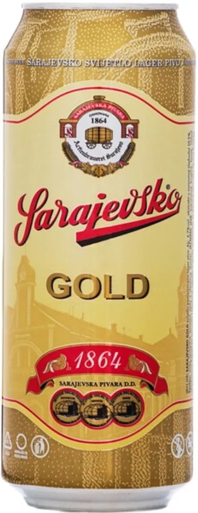 Пиво Сараевское Голд / Sarajevsko Gold 0.5 - банка