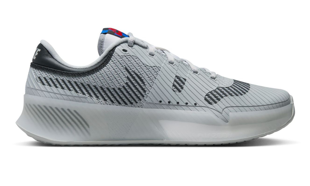 Мужские кроссовки теннисные Nike Air Zoom Vapor 11 Attack - light smoke grey/white/signal blue/black