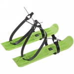 Мини-лыжи Вектор, пластиковый ремешок, 34*7 см, цвет зеленый